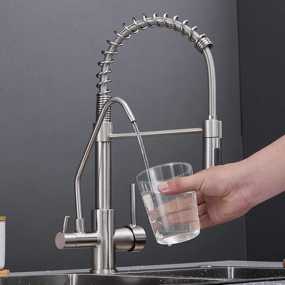 owofan Kitchen Owofan Commercial Faucet 3 In Brass Brushed Nickel